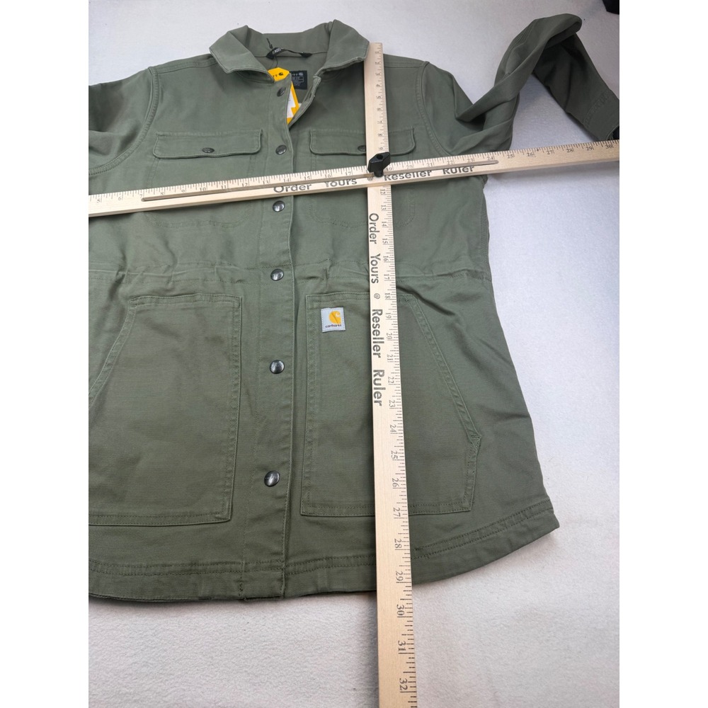 Carhartt Womens Tencel Lightweight Canvas Jacket Green Size Medium NWT - Picture 4 of 7
